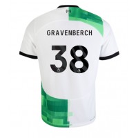 Liverpool Ryan Gravenberch #38 Vieraspaita 2023-24 Lyhythihainen
